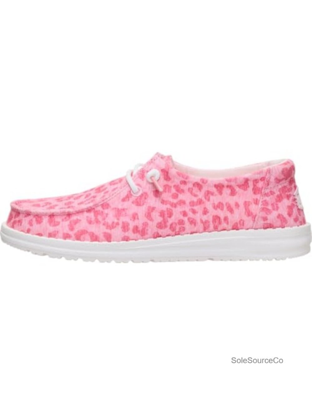 HEYDUDE Wendy Stretch Jersey Leopard Slip On Loafer Casual Travel Shoe